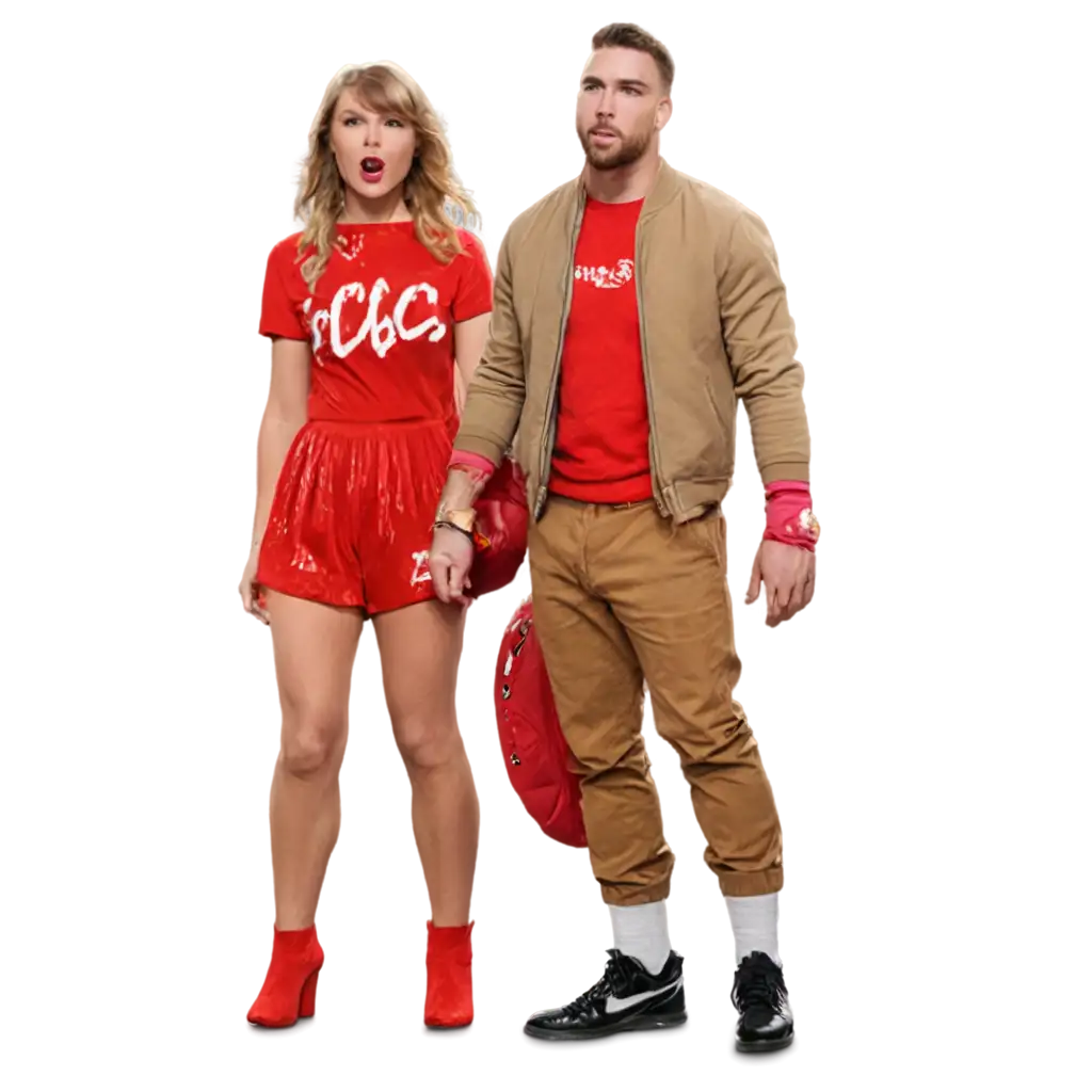 Taylor-Swift-and-Travis-Kelce-PNG-Image-HighQuality-Versatile-for-Various-Digital-Applications