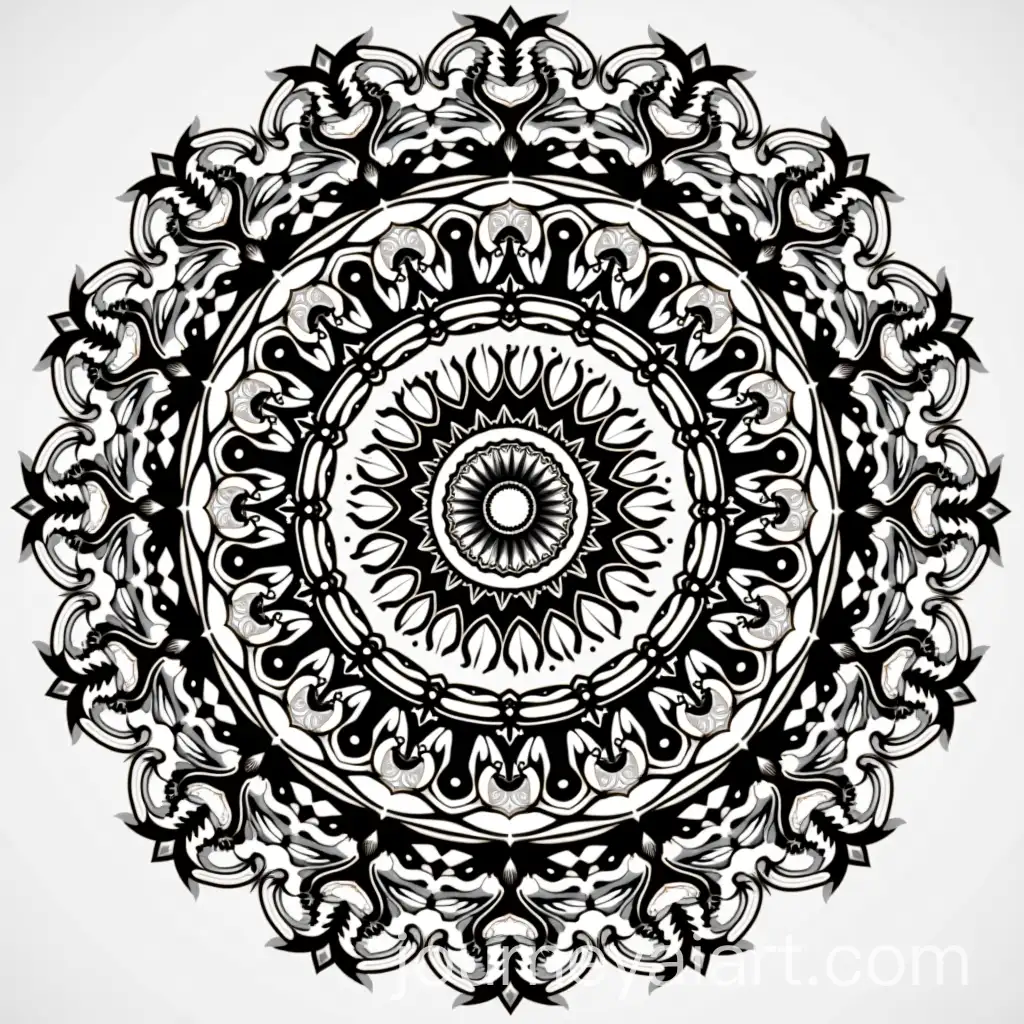 Intricate-Mandala-Design-with-Symmetrical-Patterns-and-Vibrant-Colors