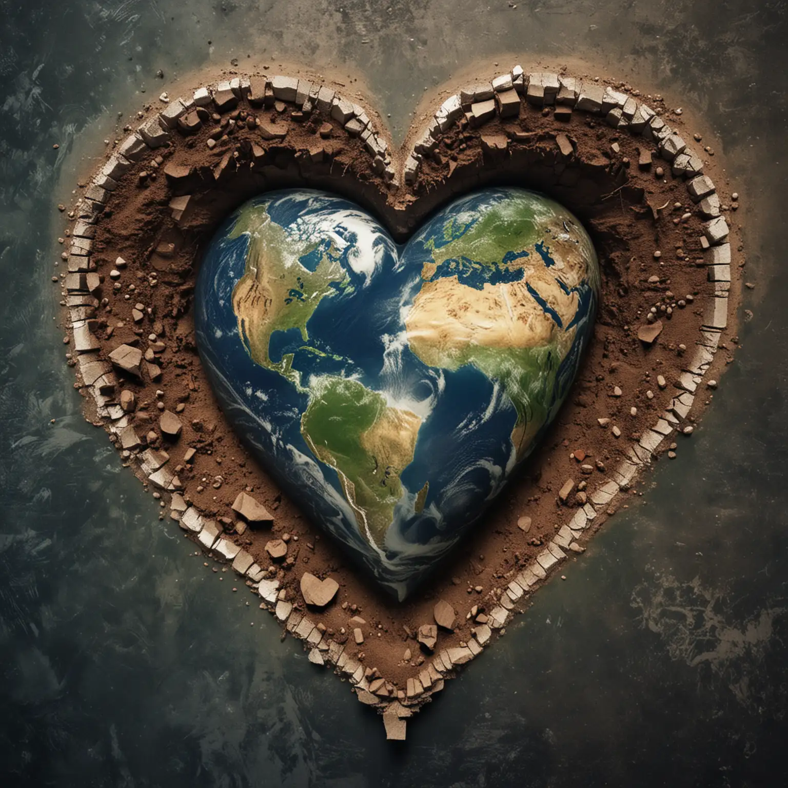 HeartShaped Earth A Symbol of Love and Unity