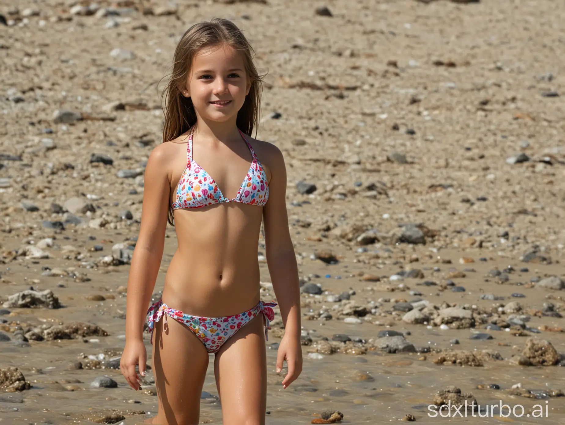 Young-Girl-Enjoying-Sunny-Day-at-the-Beach