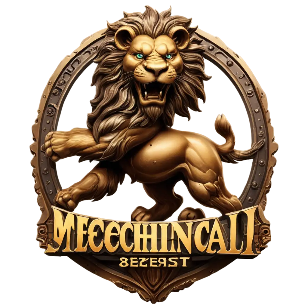 Mechanical-Beast-Logo-PNG-Lion-Exiting-Design