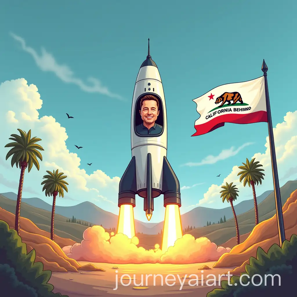 Elon-Musks-SpaceX-Rocket-Launch-in-California