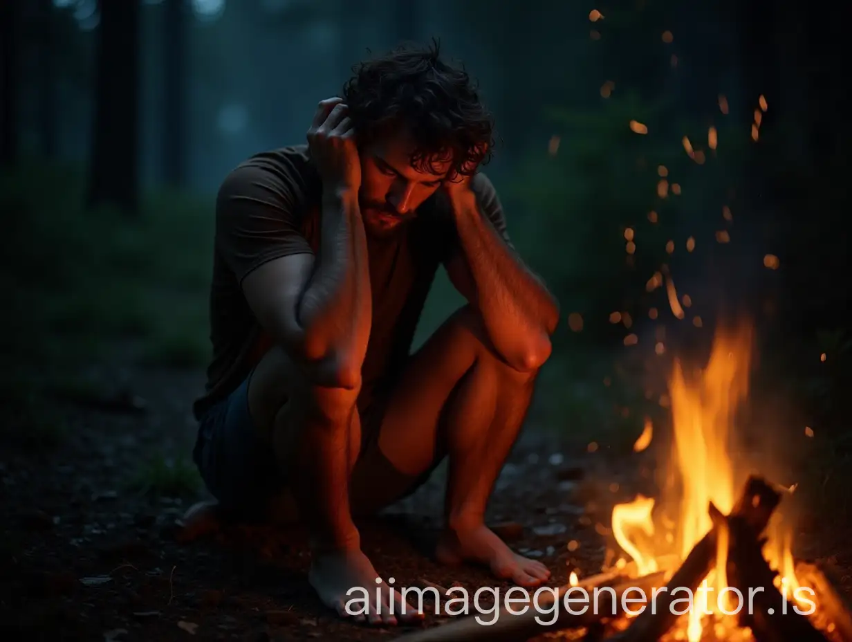 Hairy-Man-Sleeping-by-the-Fire-Deep-in-Thought