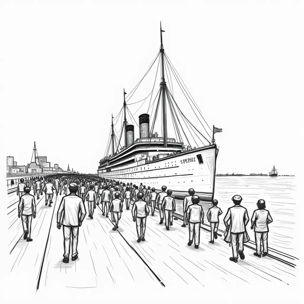 Passengers-Boarding-the-SS-Persia-at-Bombay-Port