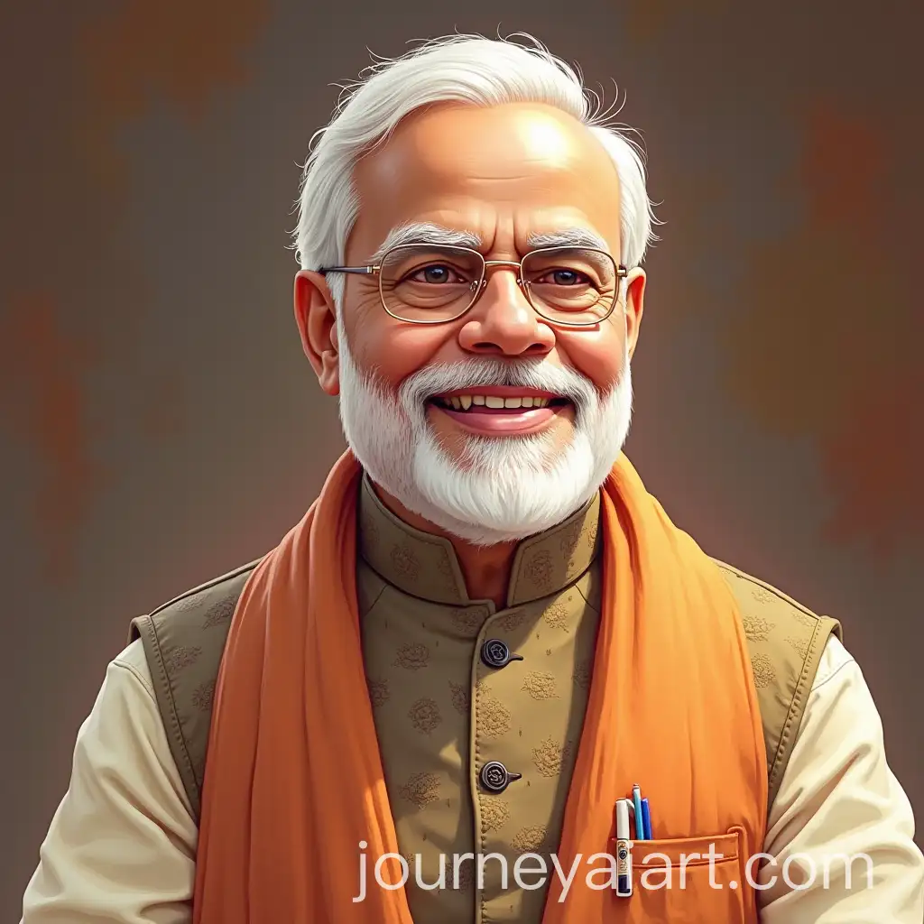 Narendra-Modi-Portrait-with-Indian-Flag-in-11-Aspect-Ratio