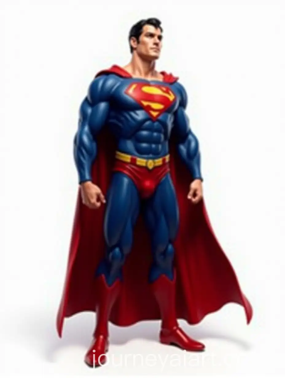 Photorealistic-Full-Body-Portrait-of-Superman-on-White-Background