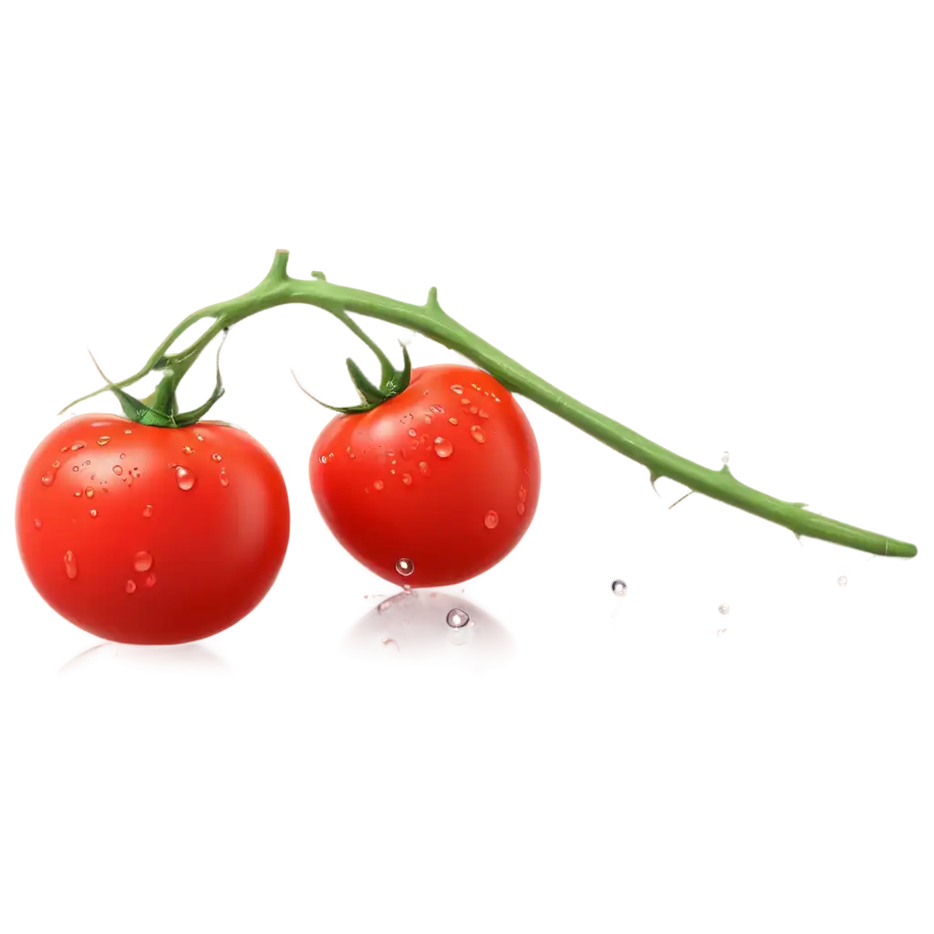 Photorealistic-Tomato-PNG-Image-with-Glossy-Surface-and-Water-Droplets-for-HighQuality-Product-Photography