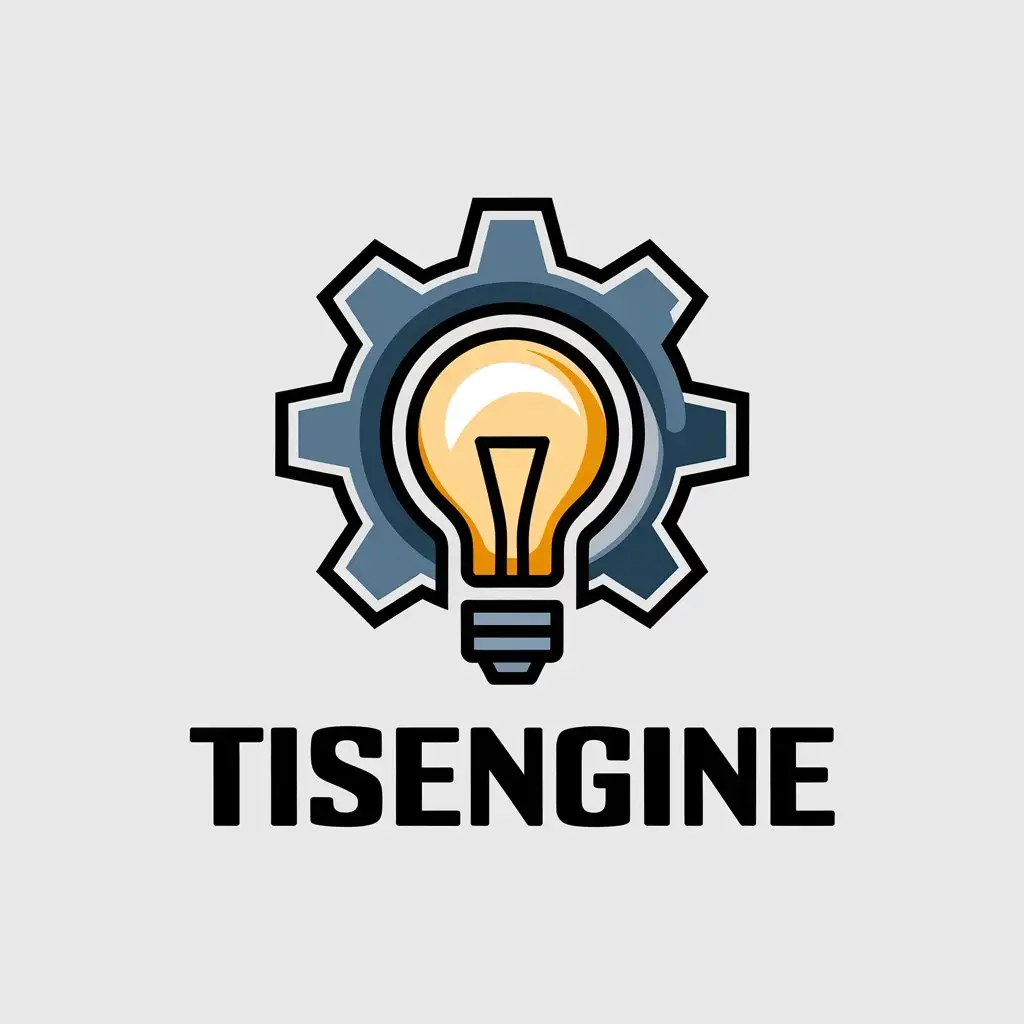 LOGO Design for TISEngine Bold and Moderate Text on Clear Background