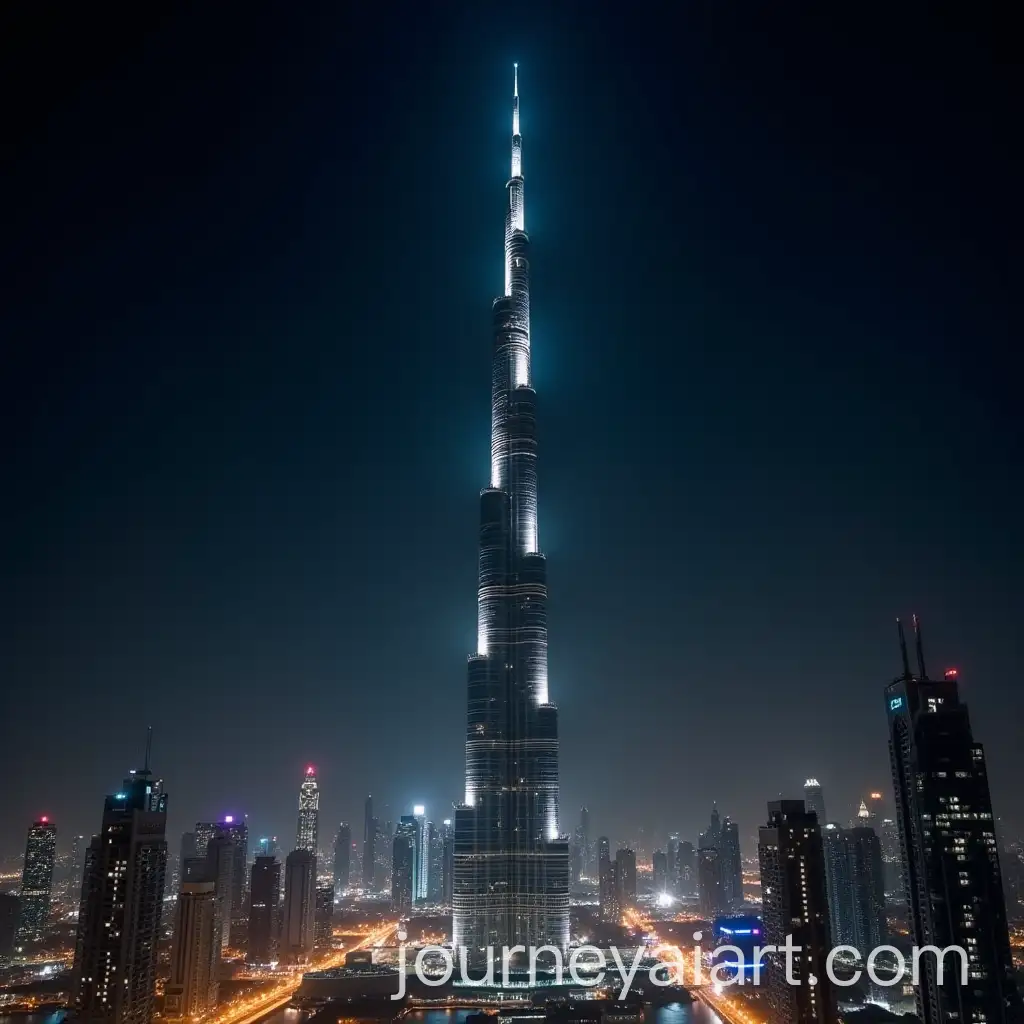 Burj-Khalifa-Illuminated-at-Night-in-Dubai-with-Cinematic-Lighting