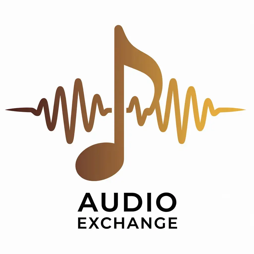 LOGO Design for Audio Exchange MusicInspired Vector with Clear Background for Entertainment Industry