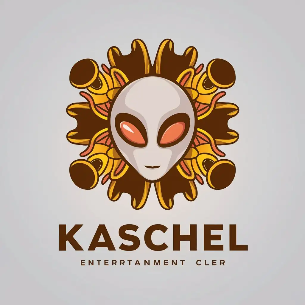 Logo Design for Kaschel Psychedelic Space Abstract Music Alien Theme