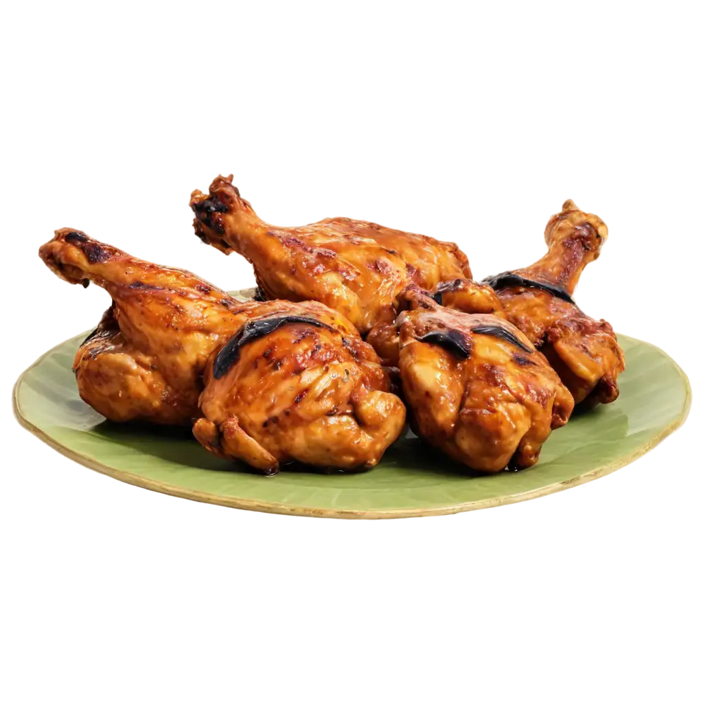 BBQ-Chicken-PNG-Image-IndianInspired-Flavorful-Plate-Presentation