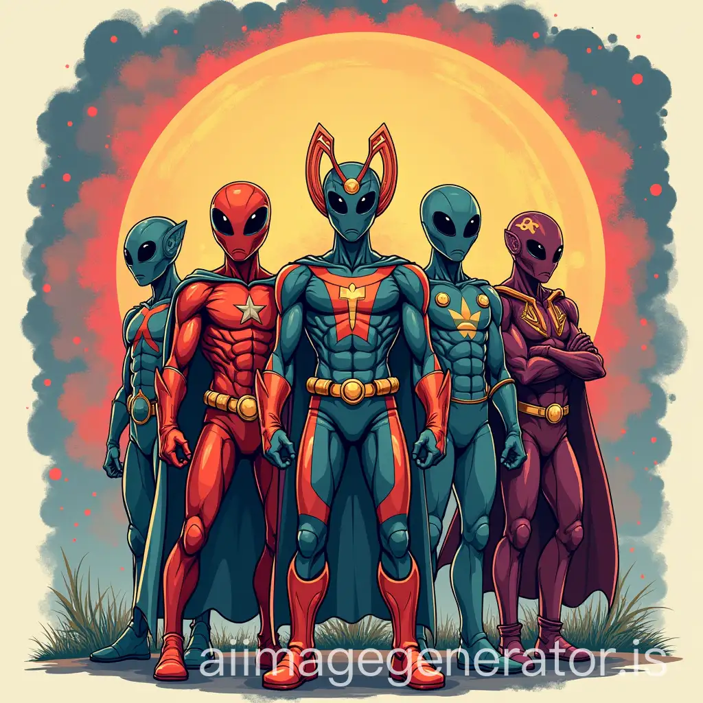 BTS-Superhero-Aliens-with-Unique-Powers-in-Pop-Art-Style