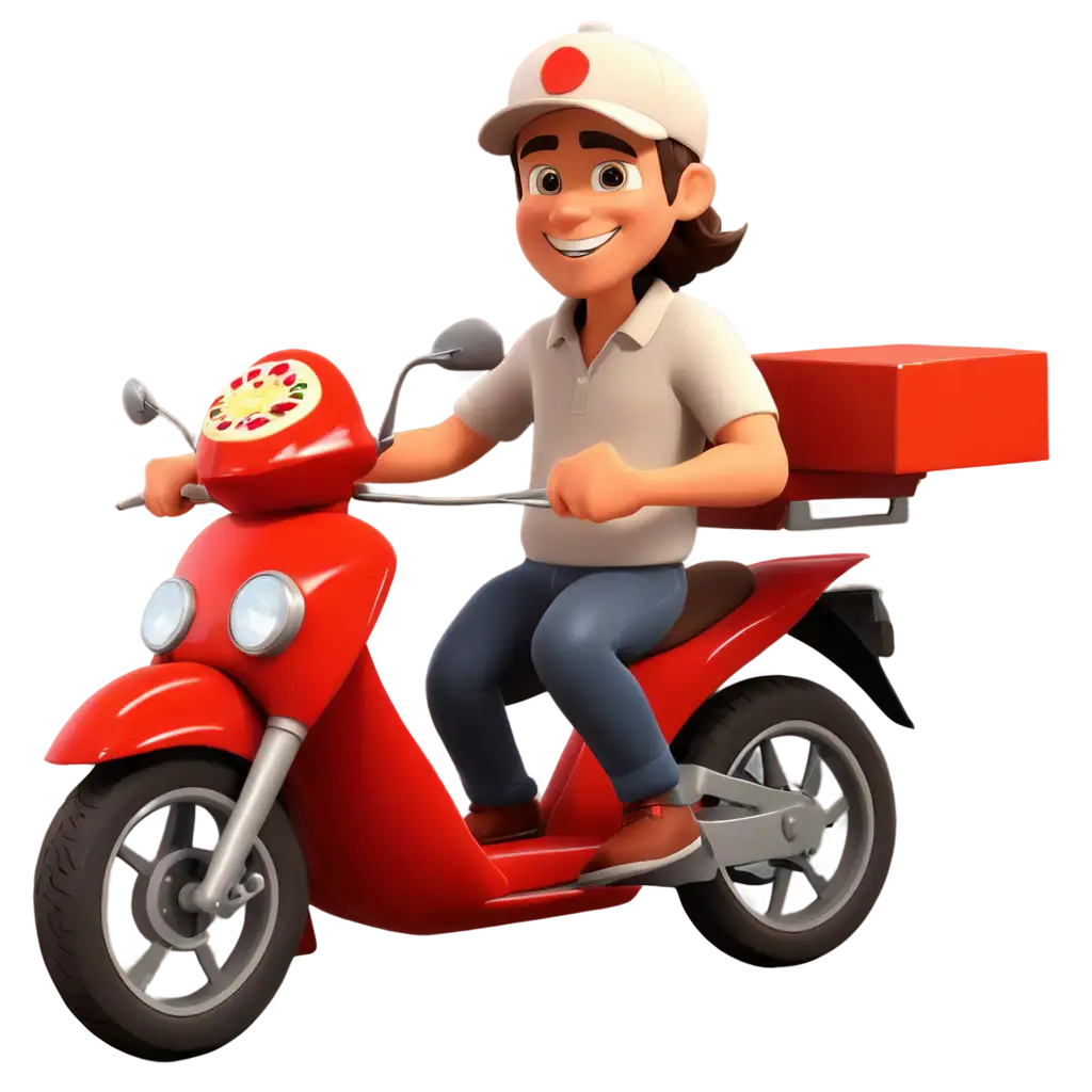 Pizza-Delivery-Man-Riding-a-Motor-Cartoon-Illustration-in-PNG-Format