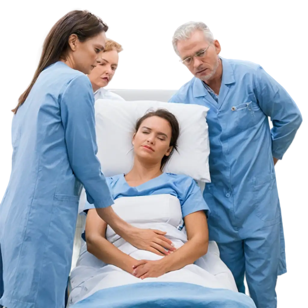 HighQuality-PNG-Image-Person-in-a-Coma-with-3-Doctors-Around