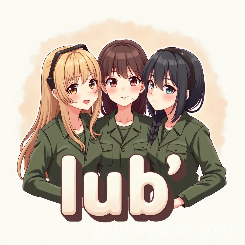 Three-Friends-Soldier-Logo-with-LUB-in-Relaxed-Font