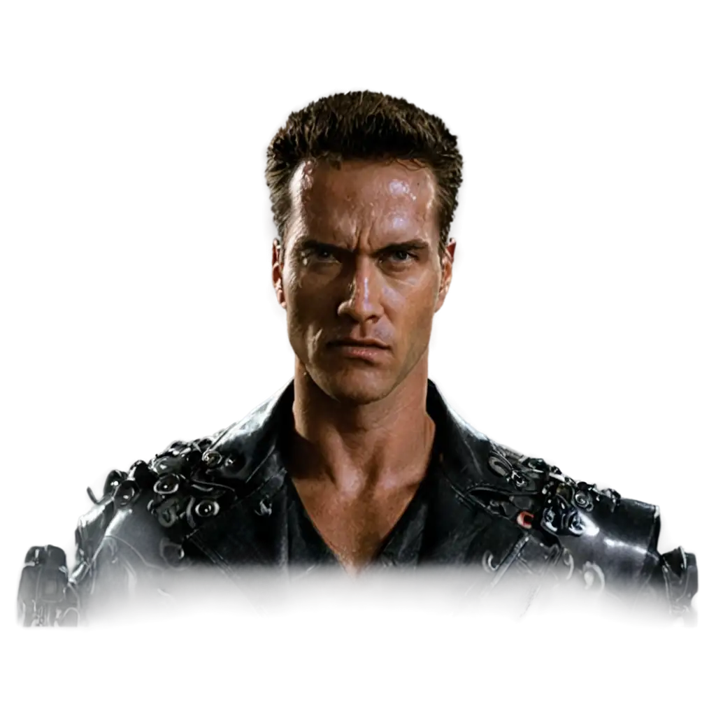 create an image of the movie terminator taking control of humanity