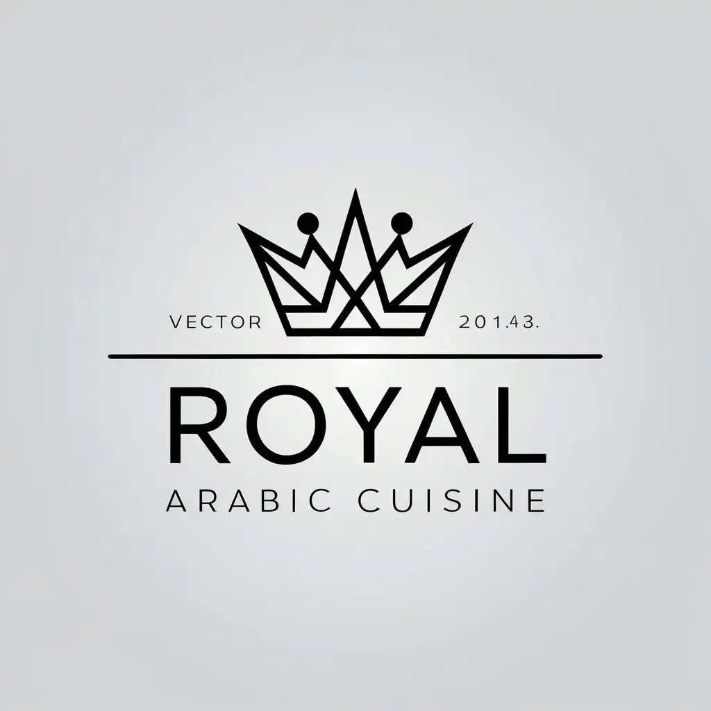 LOGO-Design-For-Royal-Arabic-Cuisine-Crown-Symbol-for-Restaurant-Industry