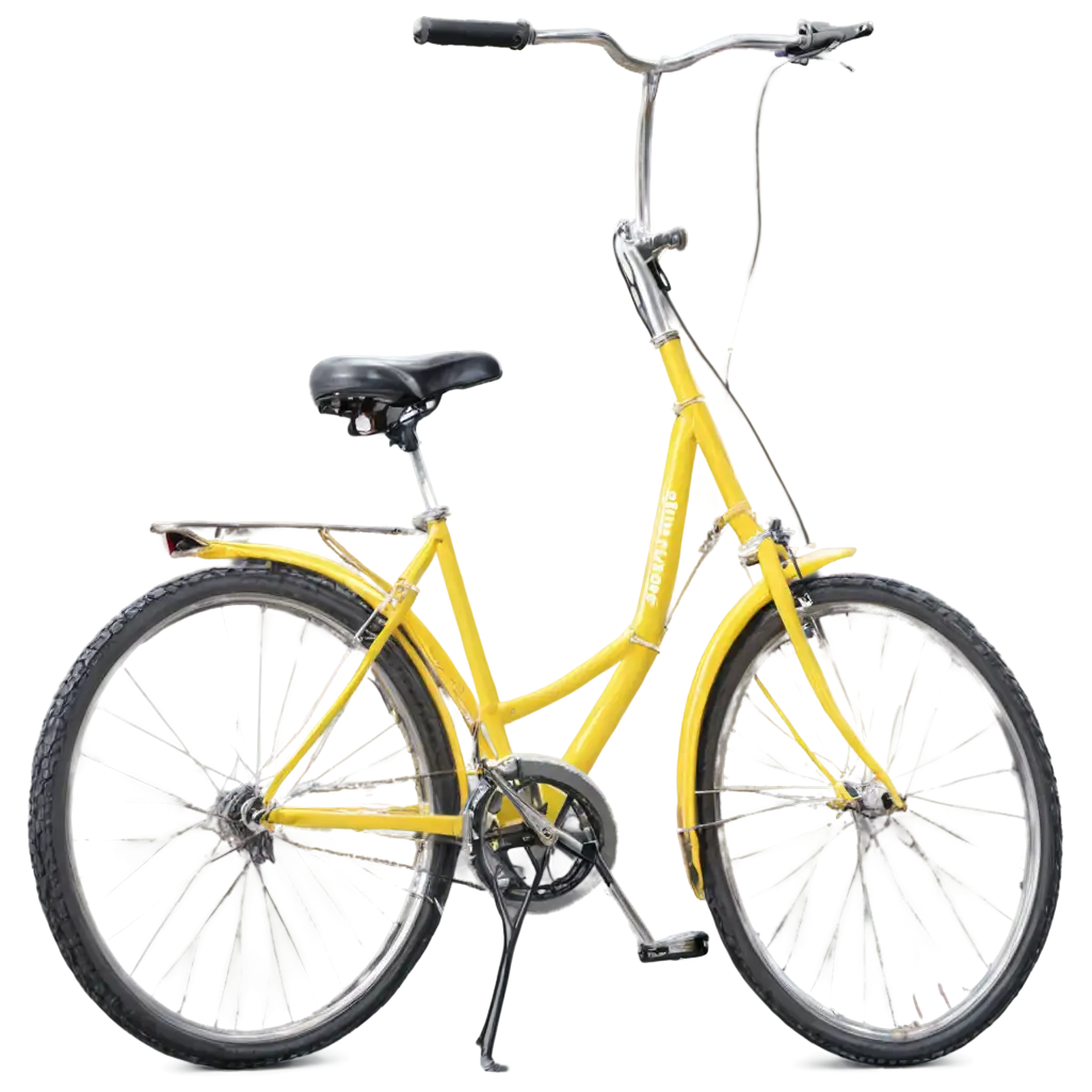 Vibrant-Yellow-Bicycle-PNG-A-Perfect-Addition-for-Your-Creative-Projects