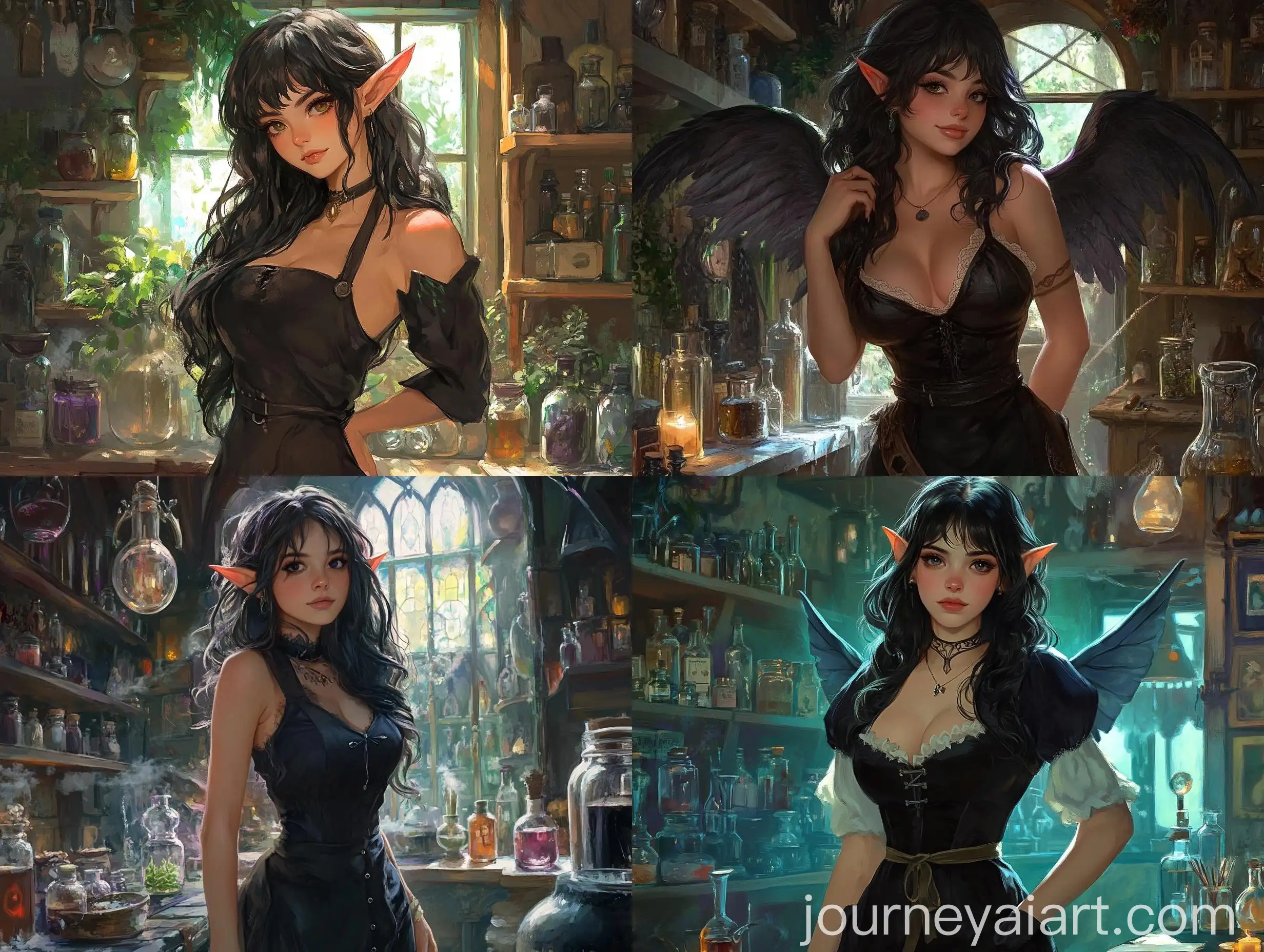 Curvy-Elf-Girl-in-Potion-Shop