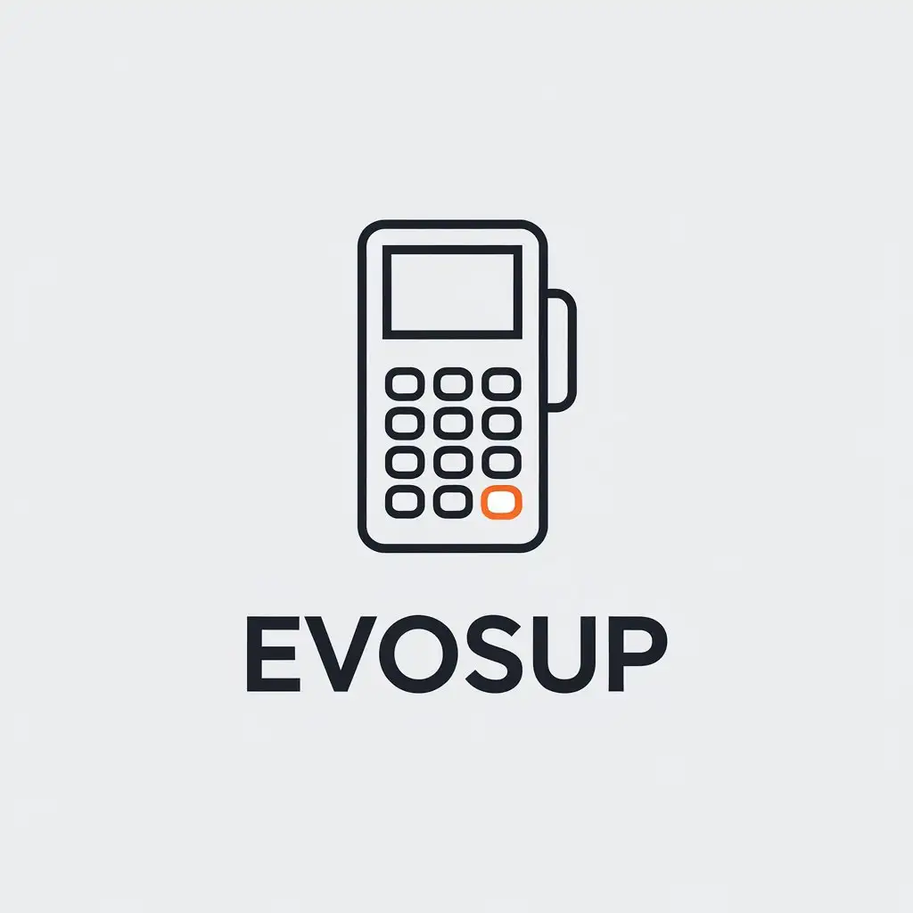 LOGO-Design-For-Evosup-Minimalistic-Vector-with-POS-Terminal-Symbol-on-Clear-Background