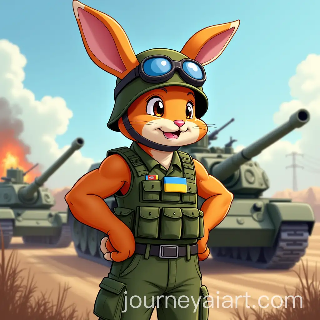 Muscular-Rabbit-Tank-Crew-Member-in-Ukrainian-Military-Uniform