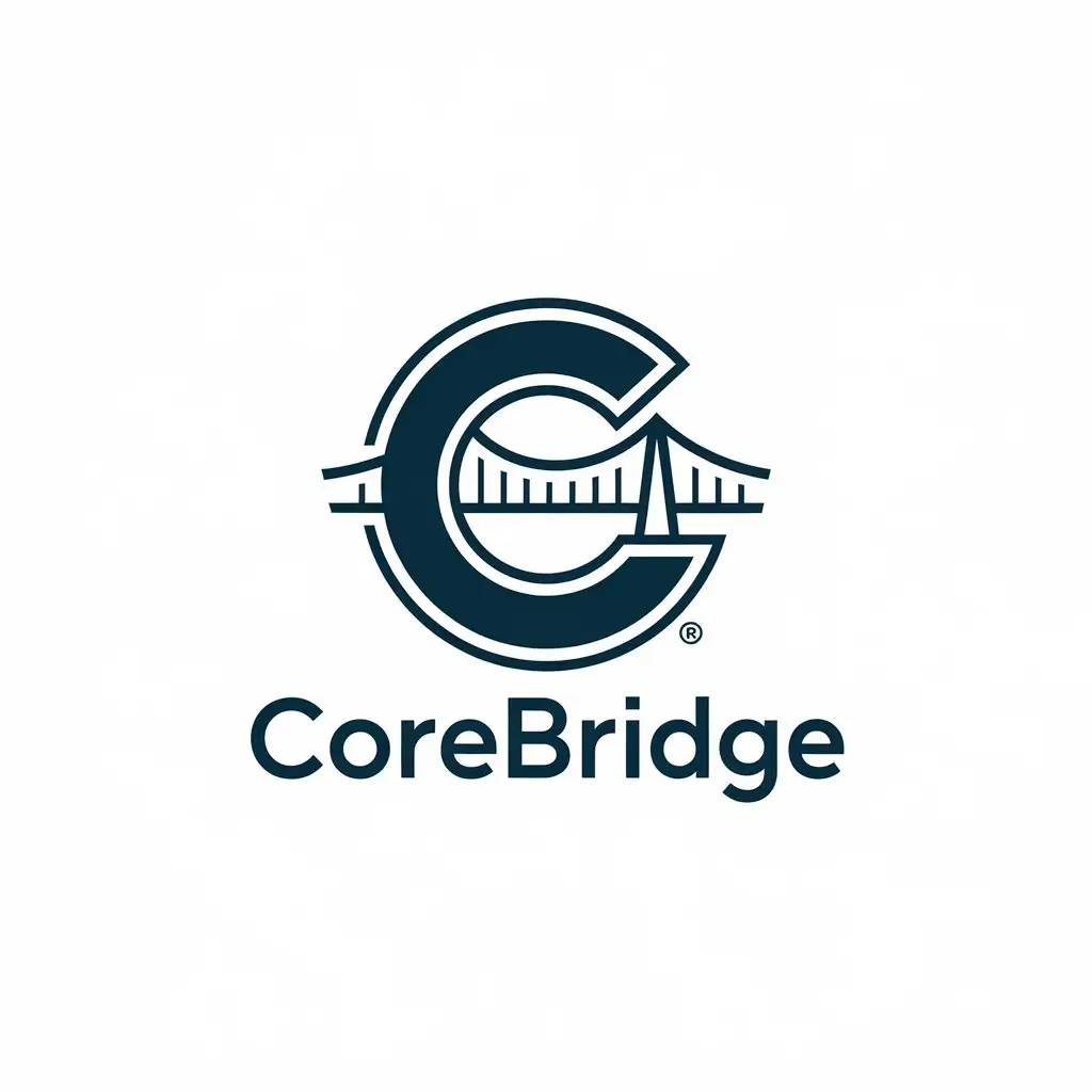 LOGO Design for Corebridge VectorBased Clear Background with Modern and Clean Aesthetic