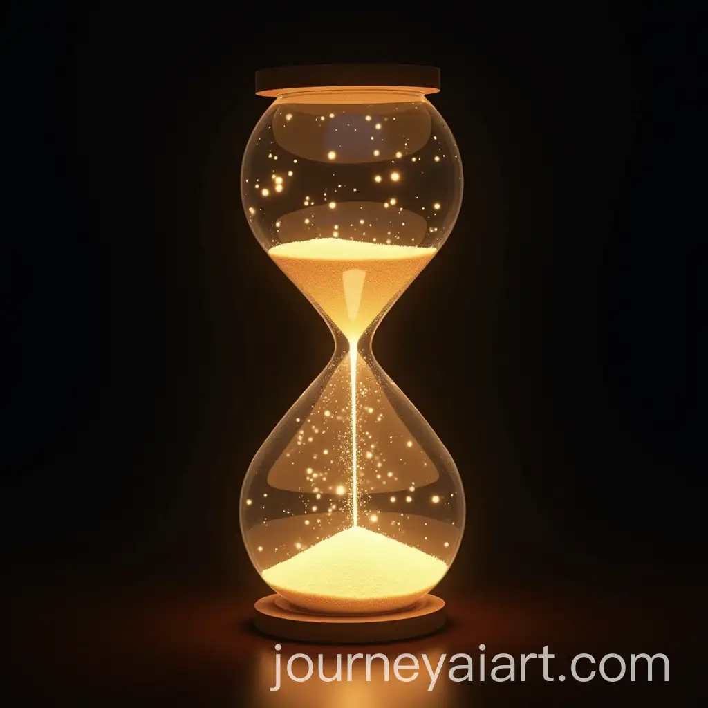 Glowing-Hourglass-with-Streams-of-Light-Representing-the-Flow-of-Time