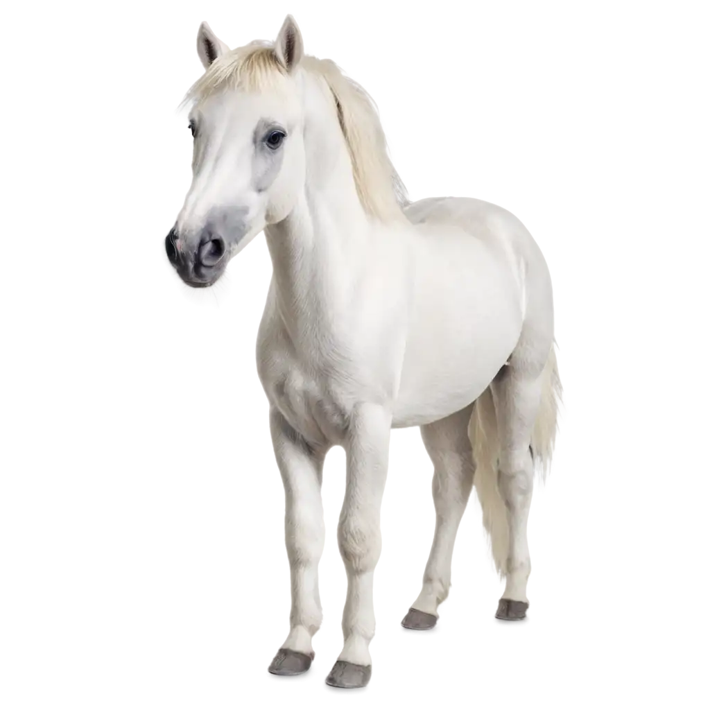 Stunning-PNG-Image-of-a-White-Pony-Standing-on-Two-Legs-Perfect-for-Various-Creative-Applications