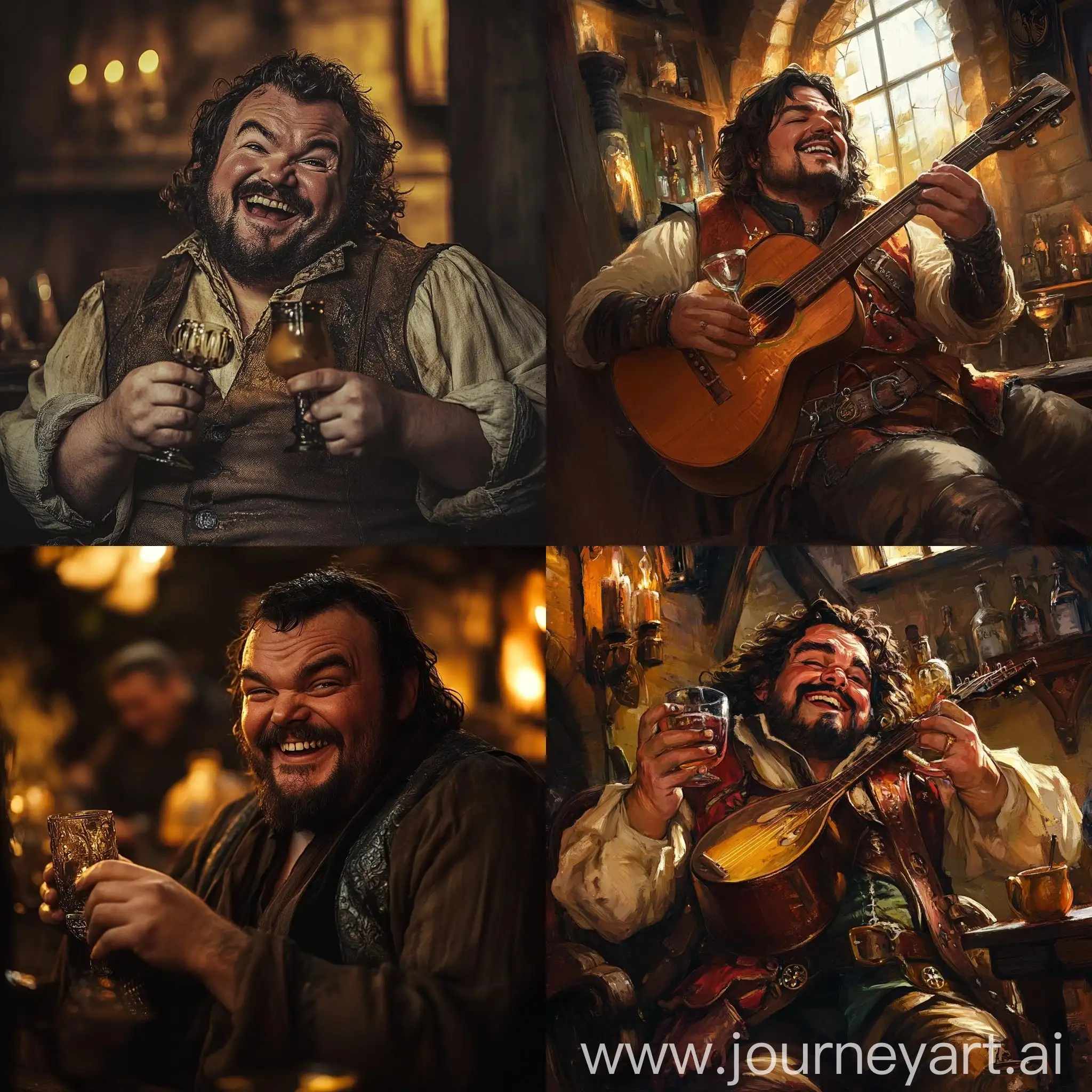 Fantasy-Bard-Jack-Black-Enjoying-Pub-Fun-with-a-Glass