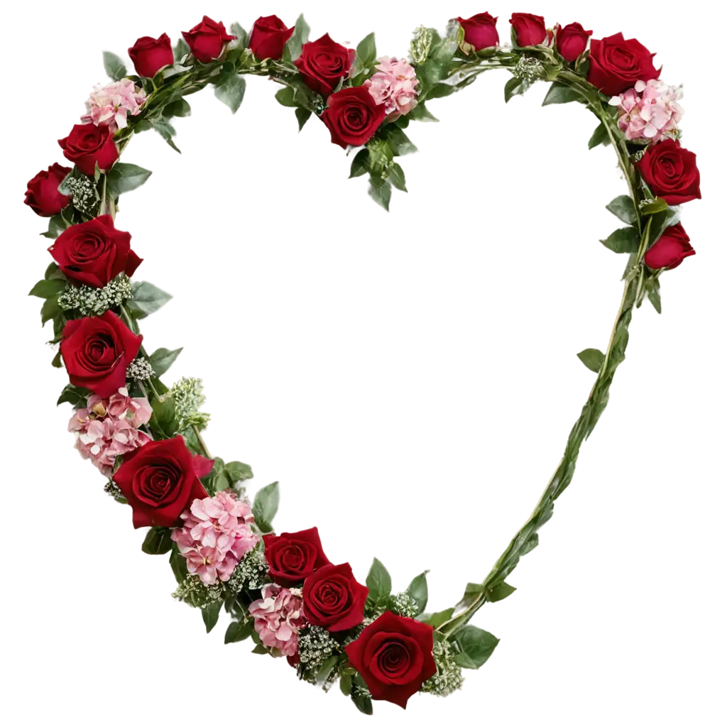 HeartShaped-Funeral-Wreath-PNG-with-Red-Roses-Hydrangeas-Orchids-Elegant-Memorial-Design