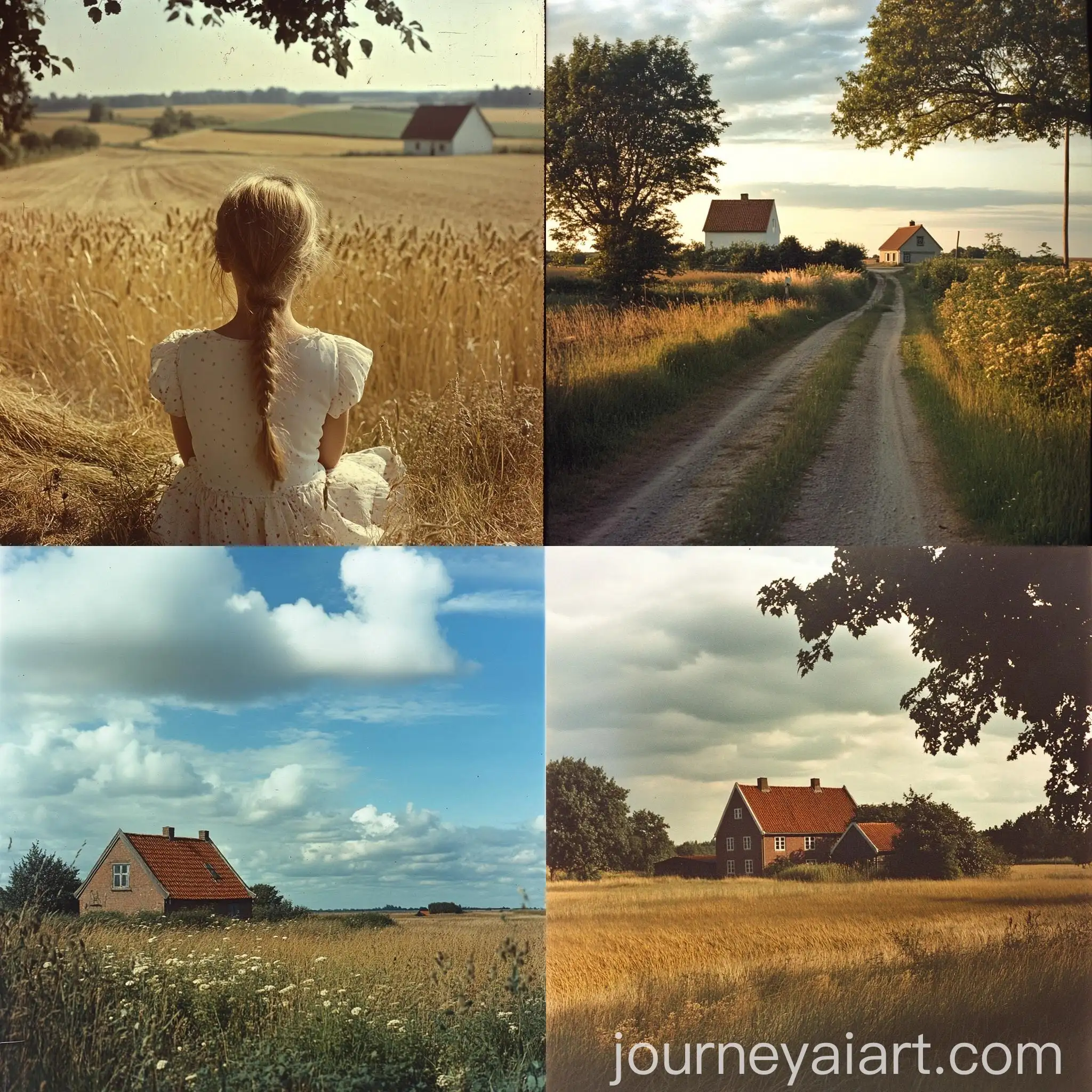 Afternoon-Farm-Scene-in-North-Jutland-Denmark-July-21-1987