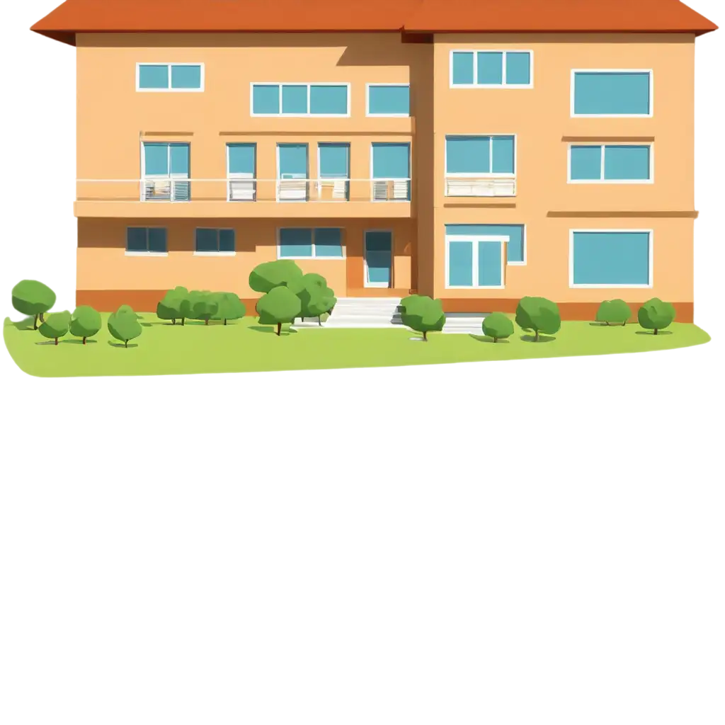 Hotel PNG cartoon 2D