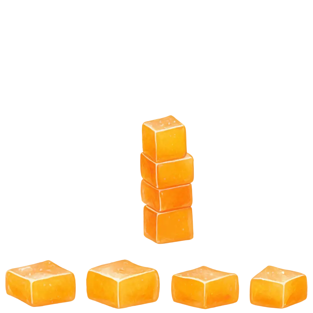Orange-Gummy-Cube-PNG-Image-Transparent-Vibrant-Digital-Illustration