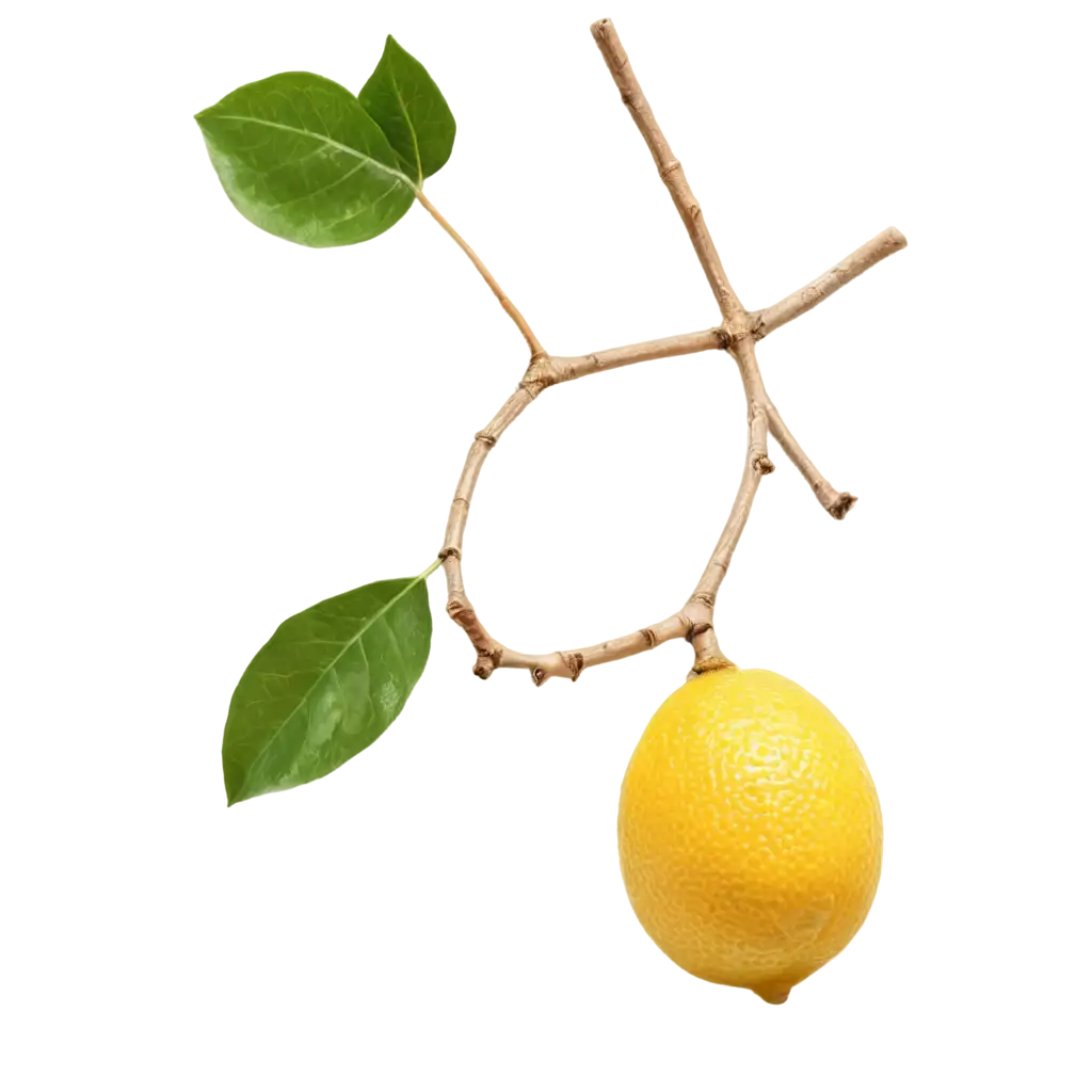 HighQuality-PNG-of-a-Twig-with-Lemon-and-Leaves-for-Versatile-Design-Needs