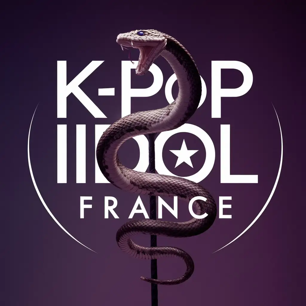 serpent and as text ' kpop idol france'