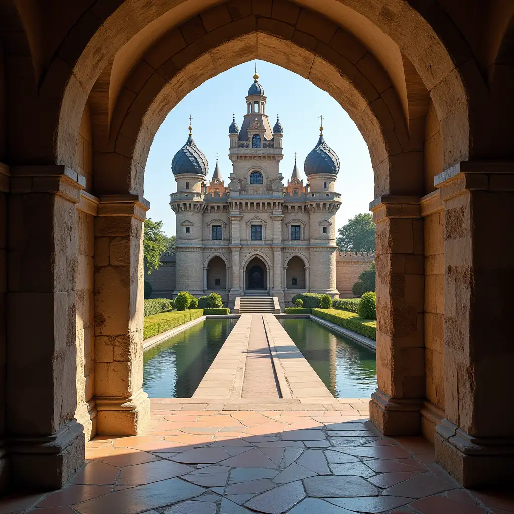 Royal Castle Interior with Majestic Ambiance