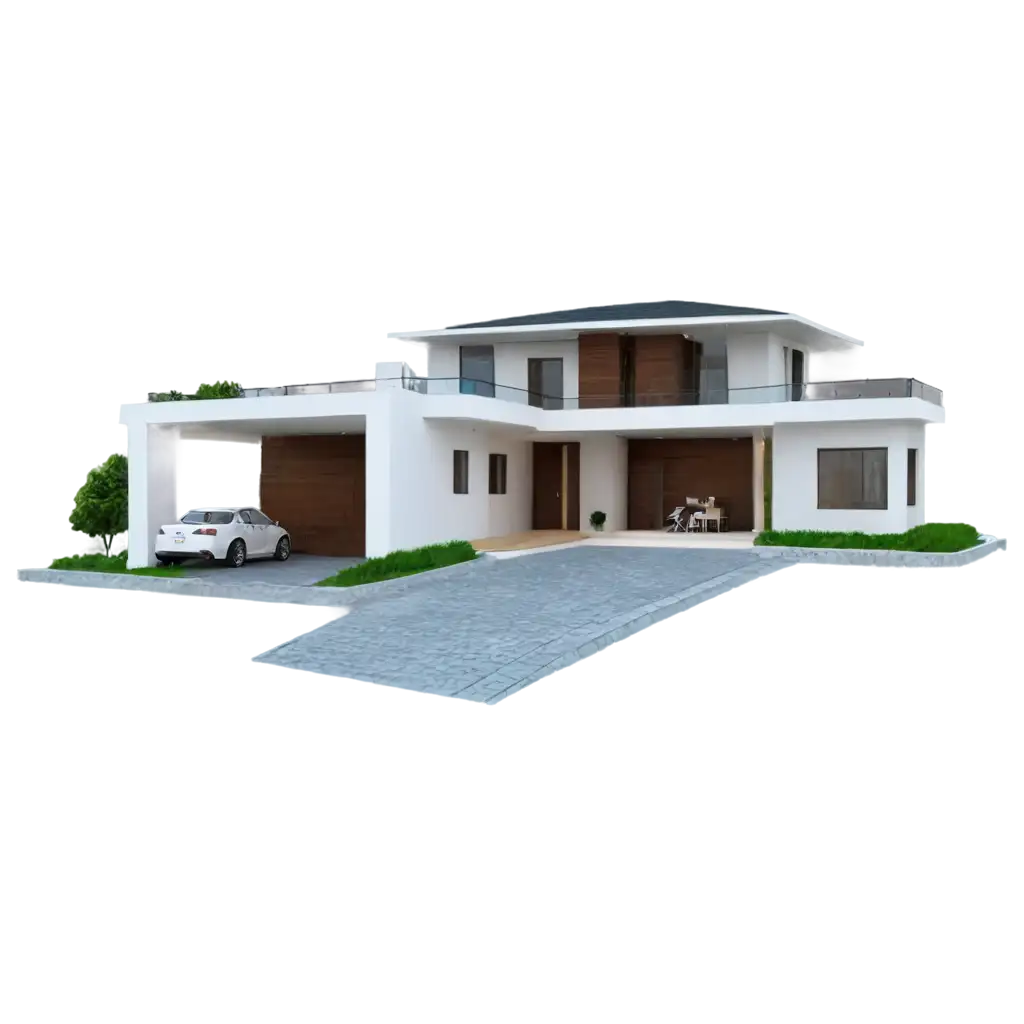 Modern-House-with-Ground-Floor-HighQuality-PNG-Image-for-Architectural-Design-and-Visualization