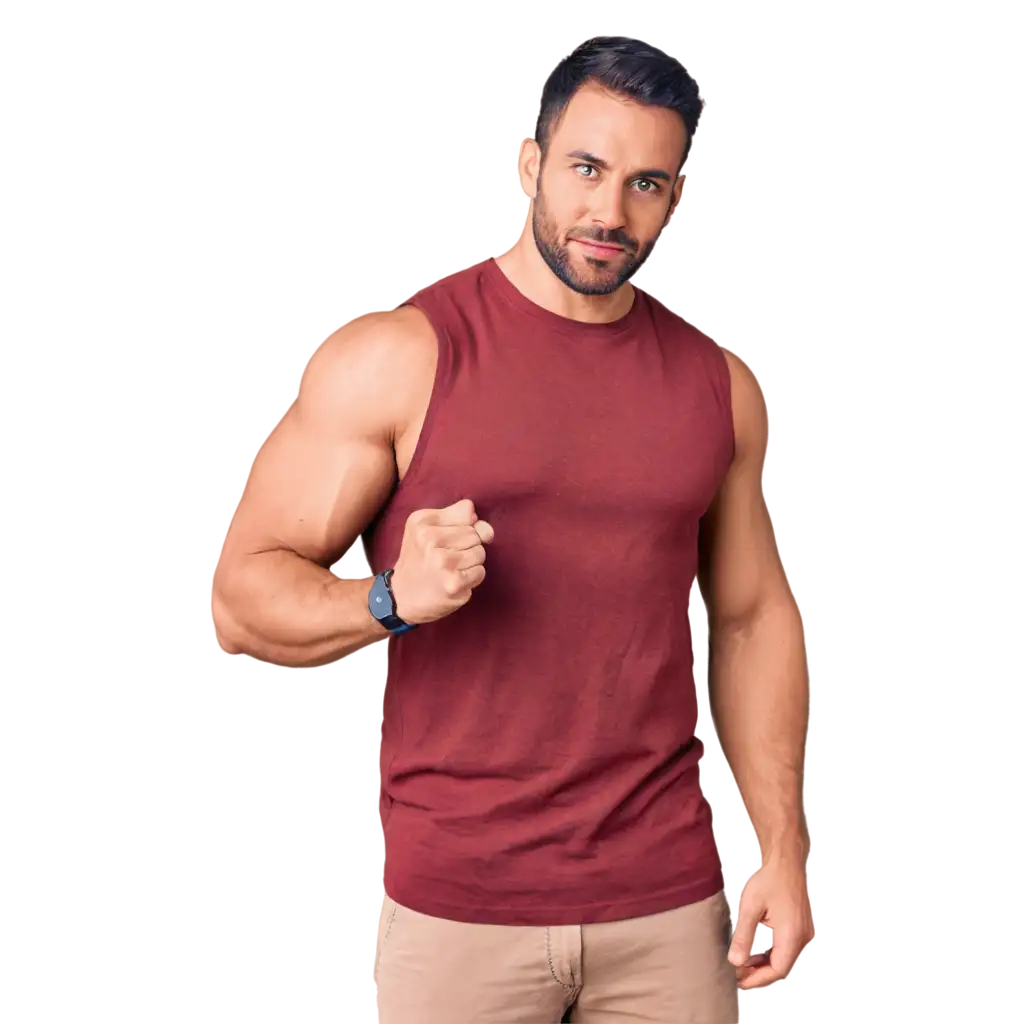 Strong-Handsome-Man-Flexing-Muscles-PNG-Image-for-Enhanced-Online-Presence