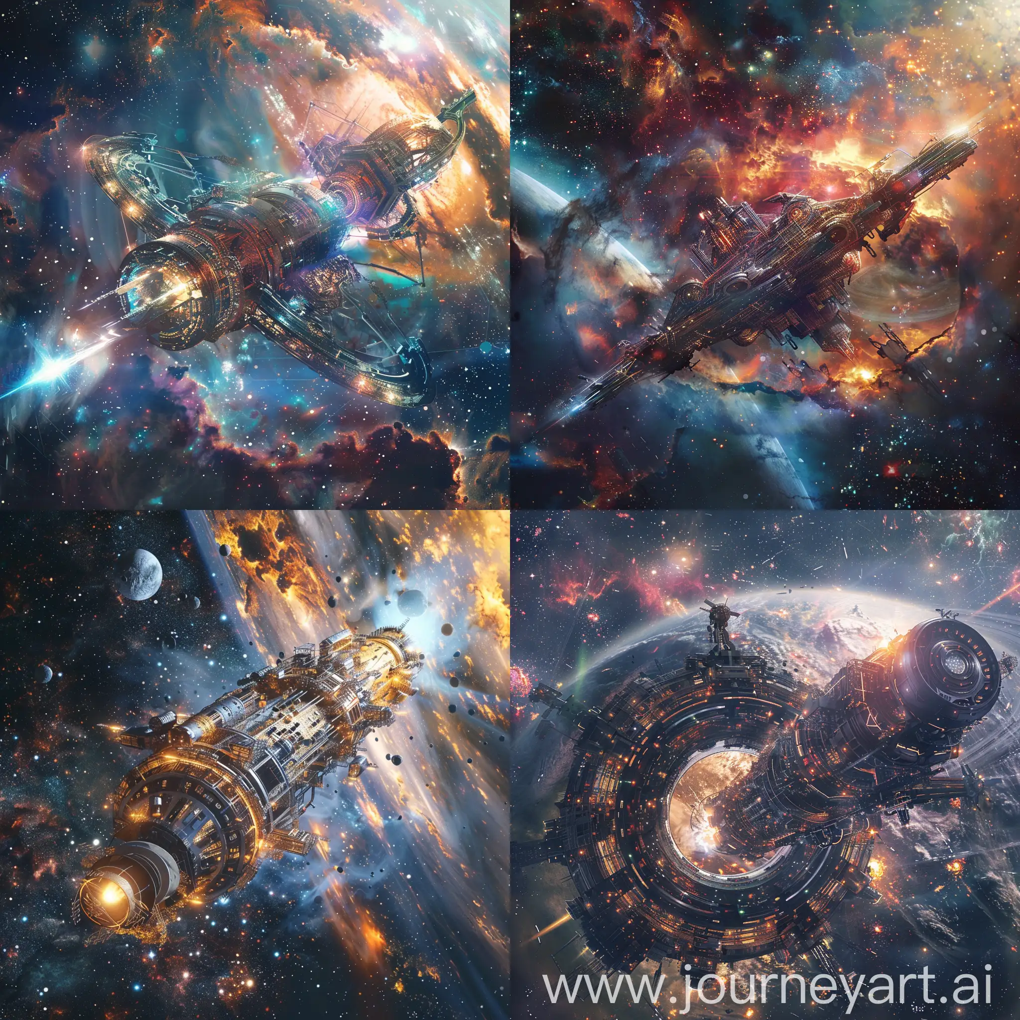 FarFuture-Space-Telescope-Orbiting-Celestial-Body-Amid-Nebulas-and-Galaxies