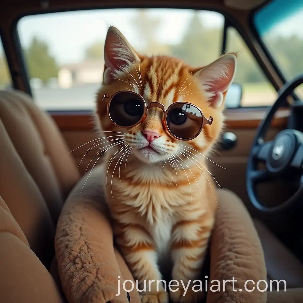 Cute-Kitten-Traveling-in-a-Stylish-Car