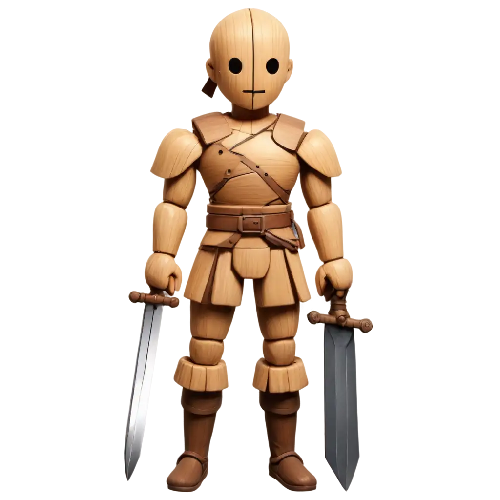 BattleReady-Wooden-Training-Dummy-PNG-with-Sword-and-Fierce-Expression-RPG-Maker-MZ-Side-View