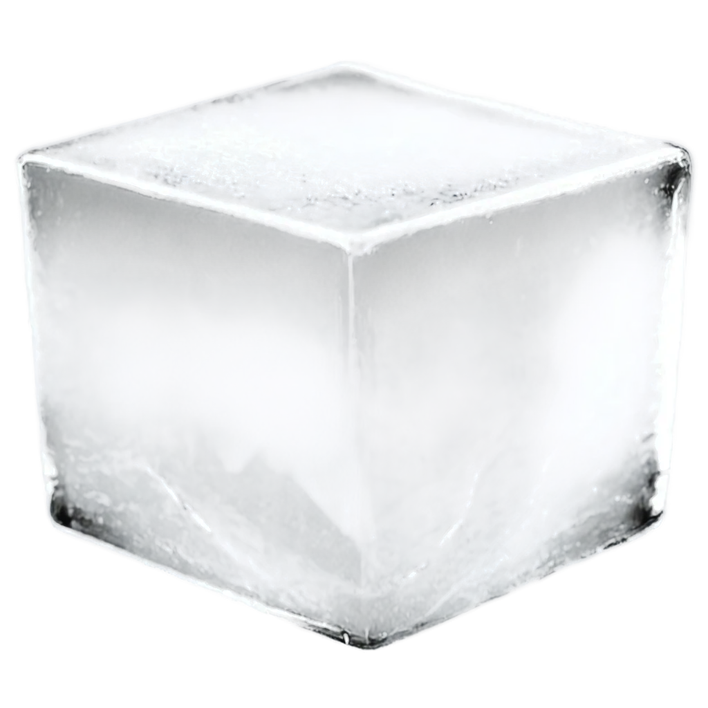 transparent ice cube