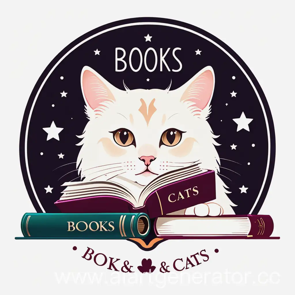 логотип "Books & cats"