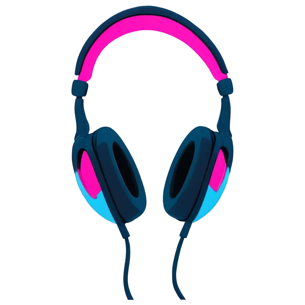 Neon-Pink-Blue-and-Purple-Headphones-PNG-Vibrant-Cartoon-Illustration