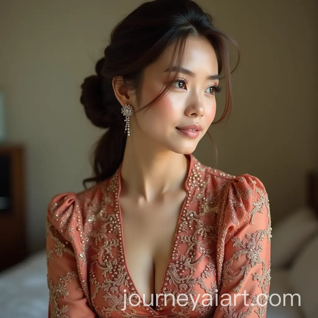 Elegant-Woman-in-Traditional-Kebaya-Dress