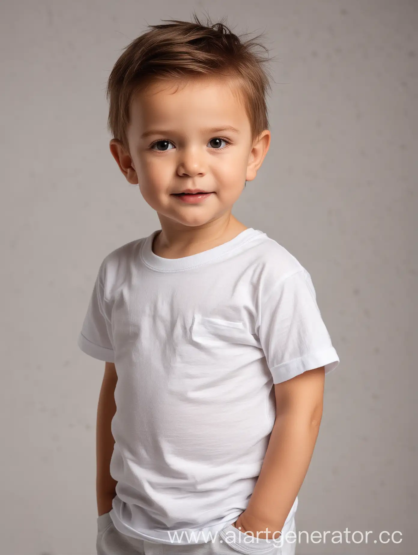 TwoYearOld-Boy-Model-in-White-TShirt