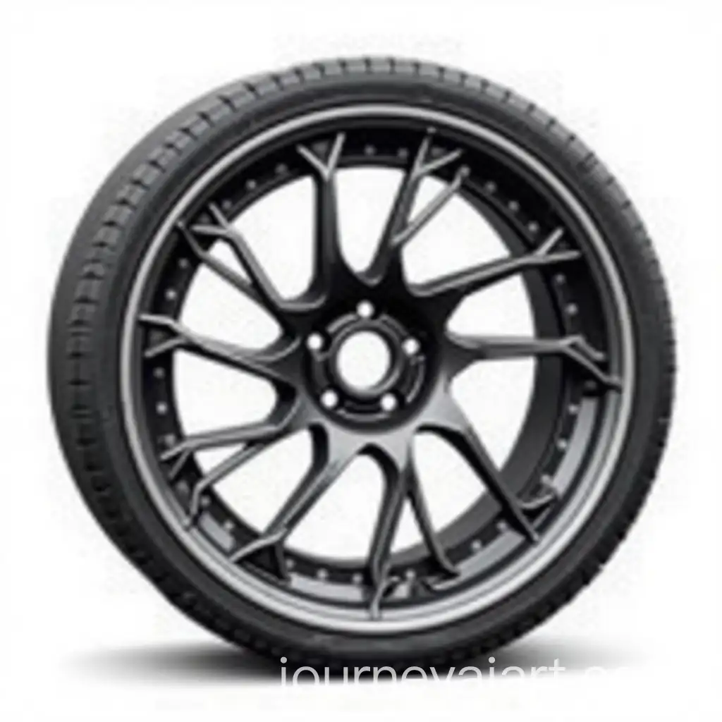 Sleek-Car-Wheel-Design-on-White-Background