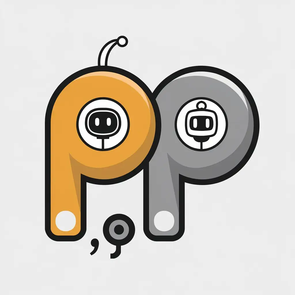 LOGO Design for Pelia Modern Mini Robot with Pp Text for Retail Industry