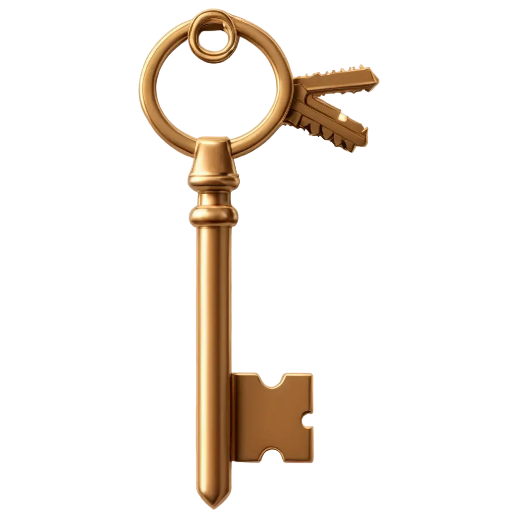 Exquisite-3D-Gold-Key-PNG-Image-Detailed-OldStyle-Elegance